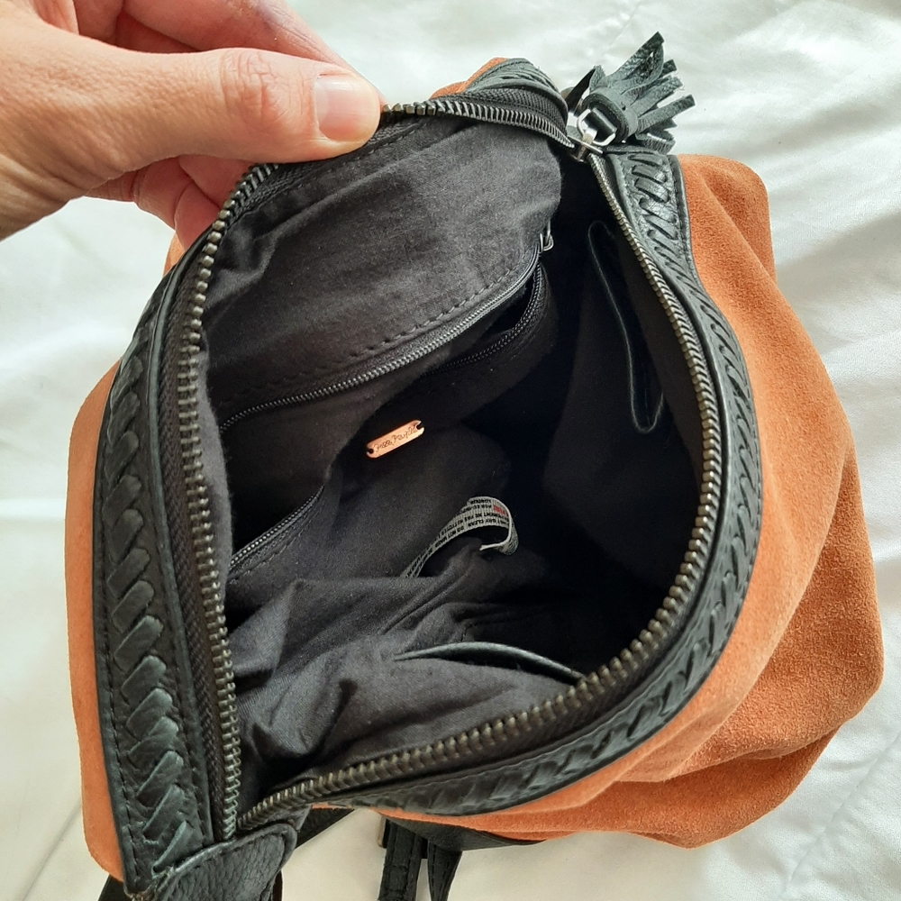 Free People Serena Suede Slouchy Backpack - Picture 8 of 11